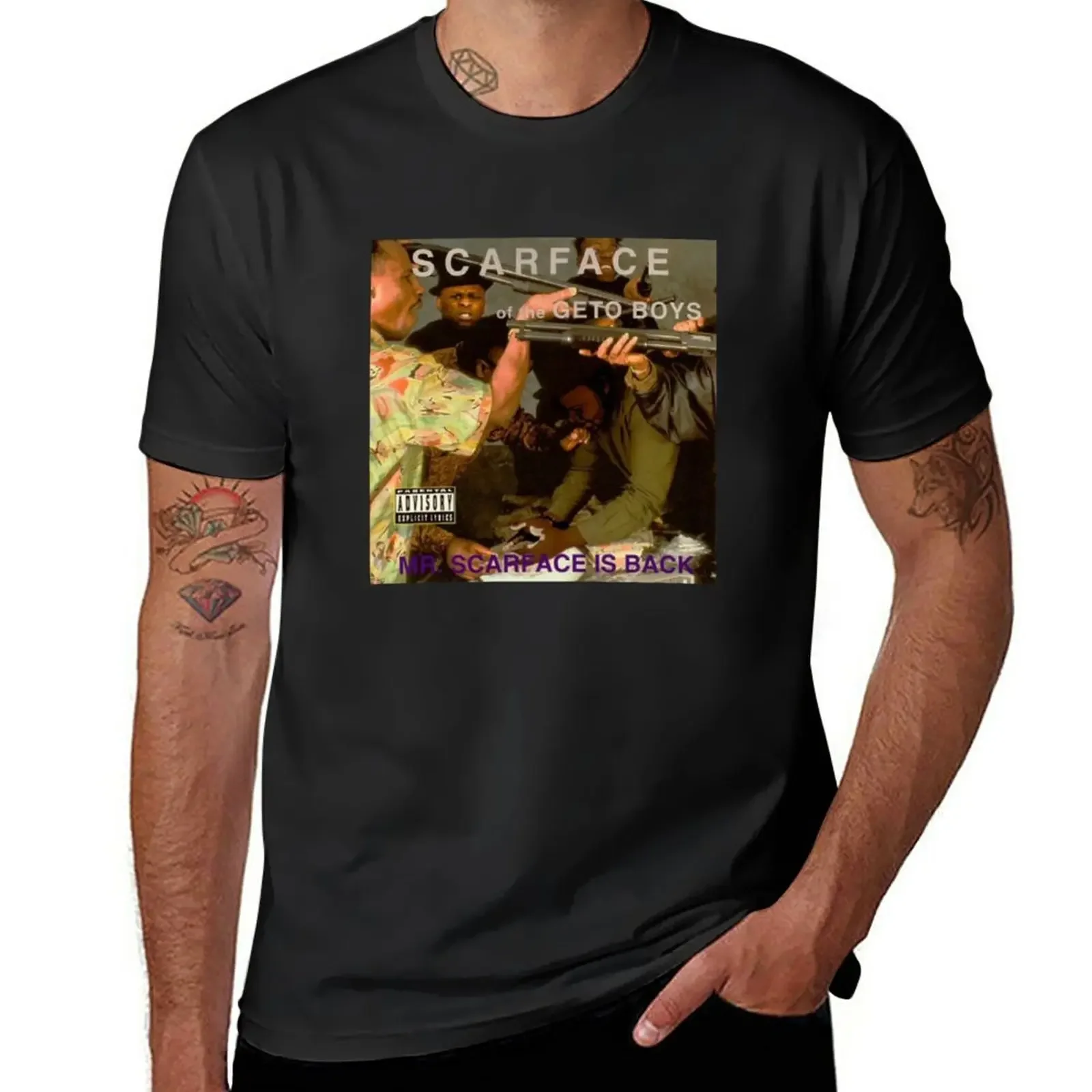 Mr. Scarface is Back T-Shirt for a boy Aesthetic clothing Short sleeve tee men