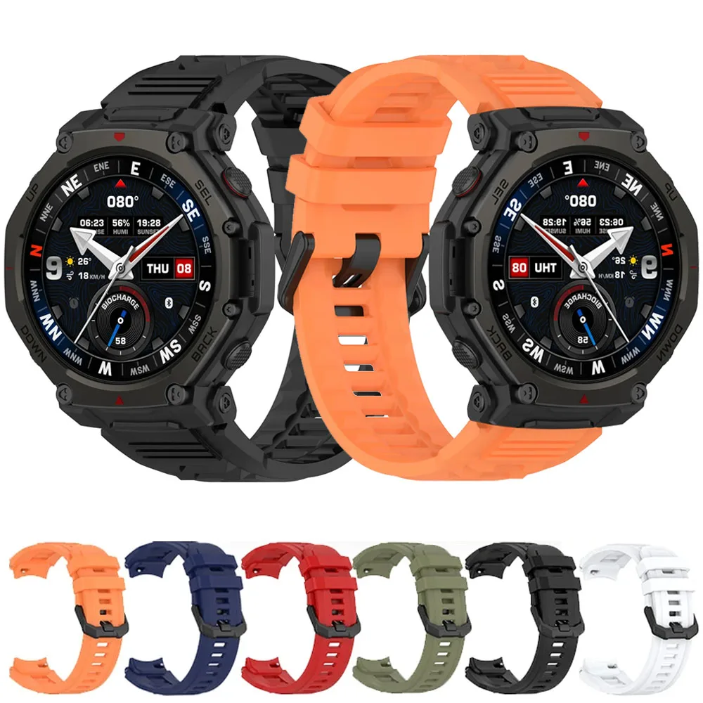 Silikonarmband kompatibel mit Amazfit T-Rex3 Pro SmartWatch Sportarmband Ersatzarmband für Amazfit T-Rex3 Pro Band