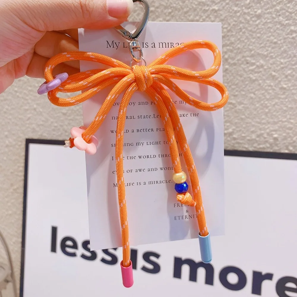 سلسلة مفاتيح بحبل نايلون مضفر ، إكسسوارات حقائب ملونة ، خيط حبل ، حقيبة رياضية جذابة ، هدايا ذاتية الصنع ، دلاية إبداعية ، موضة جديدة