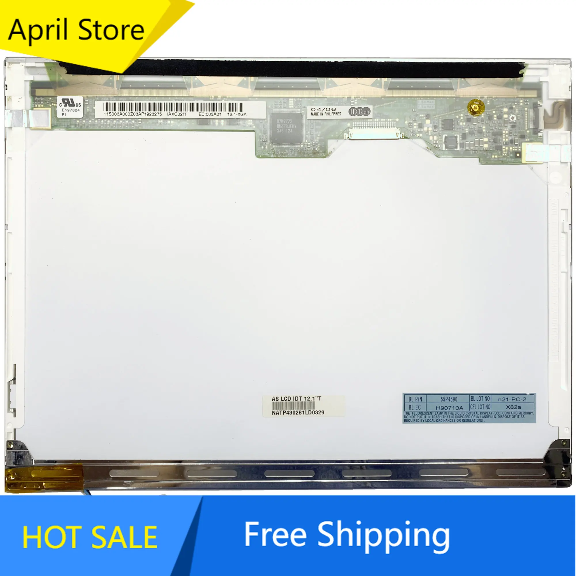 

IAXG02H 12.1-XGA 12.1inch Laptop LCD Screen Display Panel Matrix 1024*768 LVDS 20 PINS