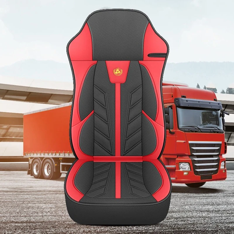 Leather Large Lorry Bus Truck Seat Cover Heavy-duty Cushion for SITRAK SCANIA Volvo Benz Renault DAF IVECO ISUZU TATRA Sany