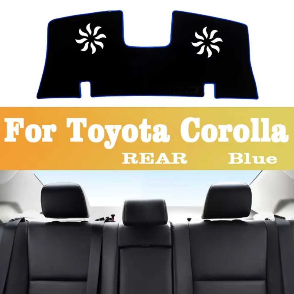 สีดํารถ Dash BOARD หลีกเลี่ยง Pad Non-SLIP Soft แพลตฟอร์มสําหรับ Toyota Corolla จาก 2014 ถึง 2018