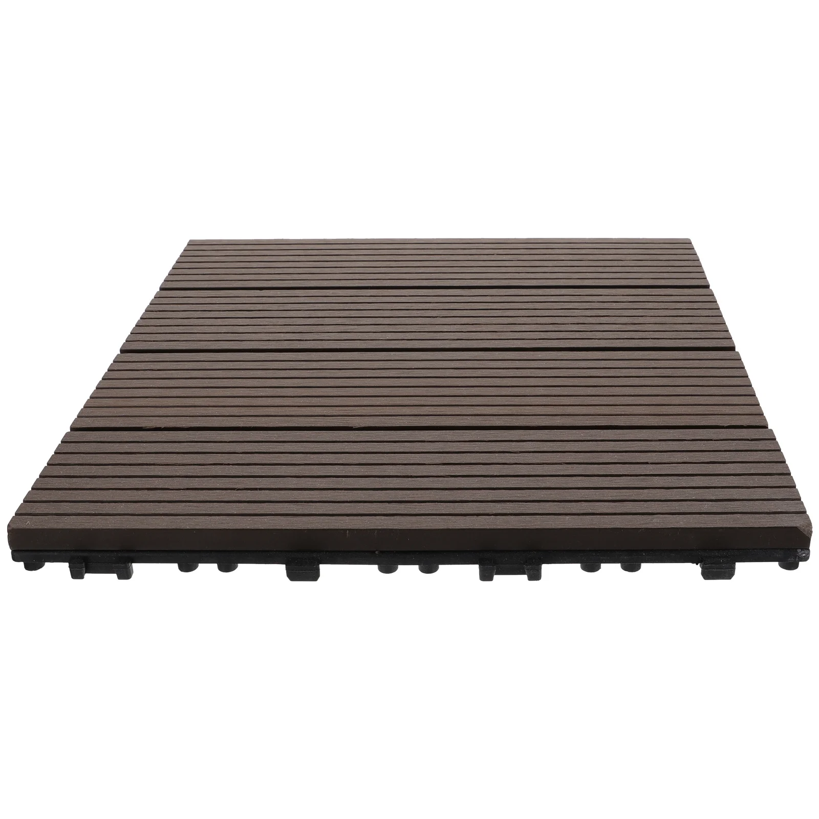 

1Pcs Splicing Wood-Plastic Composite Floor Moisture Corrosion Resistant Outdoor Flooring for Garden Terrace Balcony Backyard