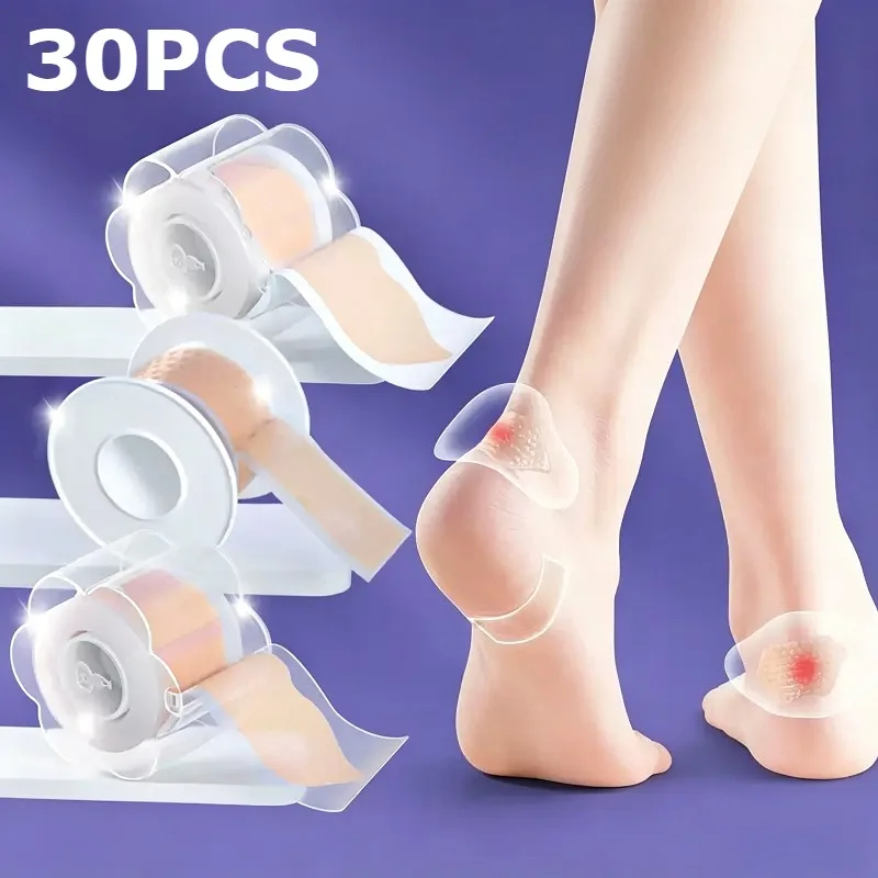 30pcs Gel Heel Protector Foot Patches Adhesive Blister Pads Heel Liner Shoes Stickers Foot Care Adhesive Patch Stickers