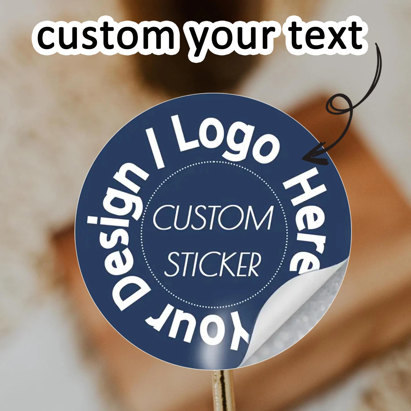 90pcs Custom Round Stickers for Business Labels, Retail Stickers, Wedding, Holiday Stickers, Personalized Gifts, Party Decoratio