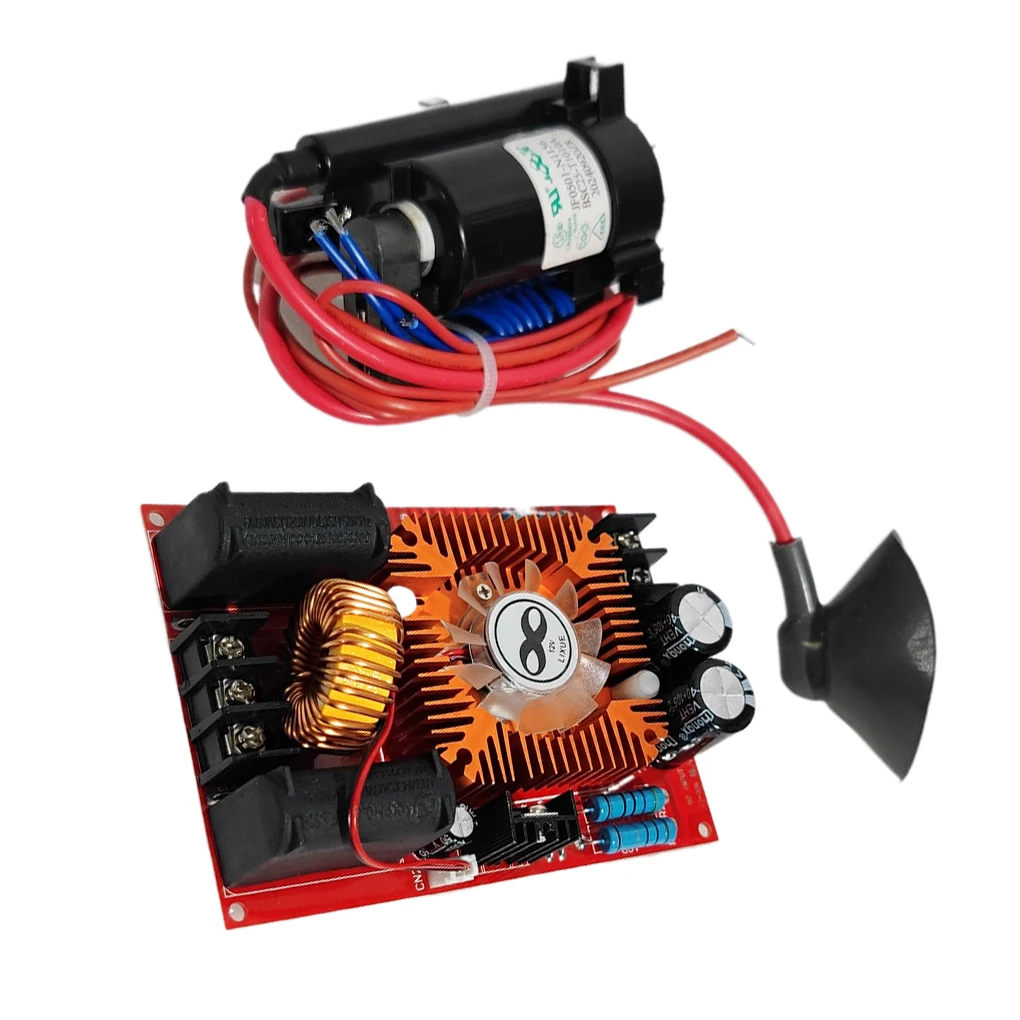 250W DC12-30V ZVS Tesla Drive Board with High Voltage Pack 15A Generator Ignition Coil Flyback Driver Module Heater DIY Tool