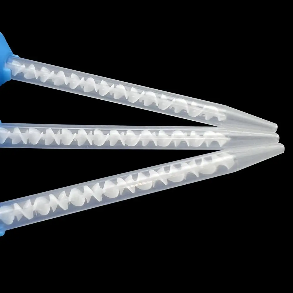 Dental Silicone Mixing Tips 30/50Pcs, 1:1 Ratio for 50ml Glue Cartridge, Disposable Impression Material Nozzles for Dentistry