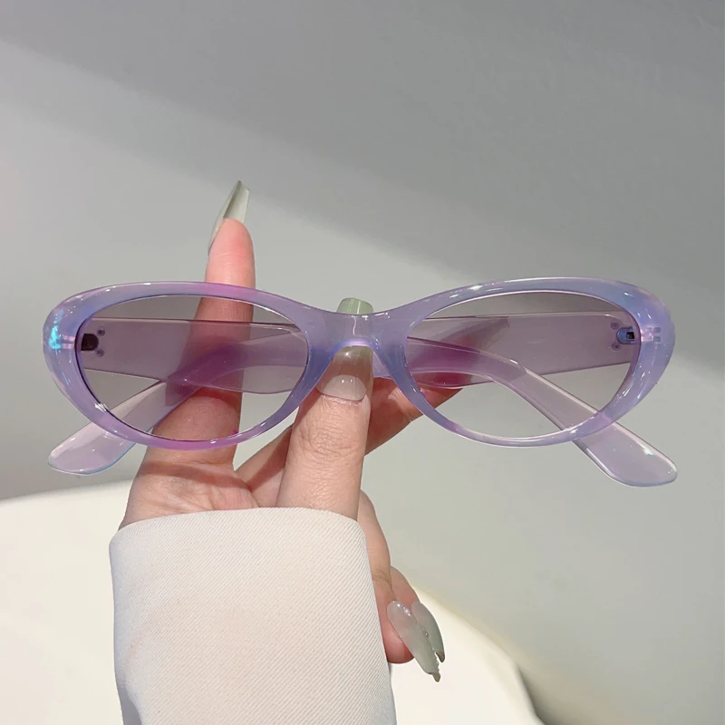 KAMMPT Niedliche ovale Sonnenbrille 2025, Damenmode, Vintage, Bonbonfarben, Randfarben, trendiges Markendesign, Reisen, Dekor, Sonnenbrille