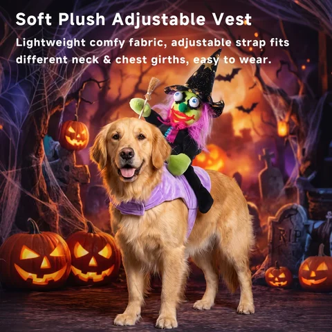 Halloween Dog Costume Carnival Pet Cosplay Outfit Daily Decorative Wearing Accessories For Cats And Dogs