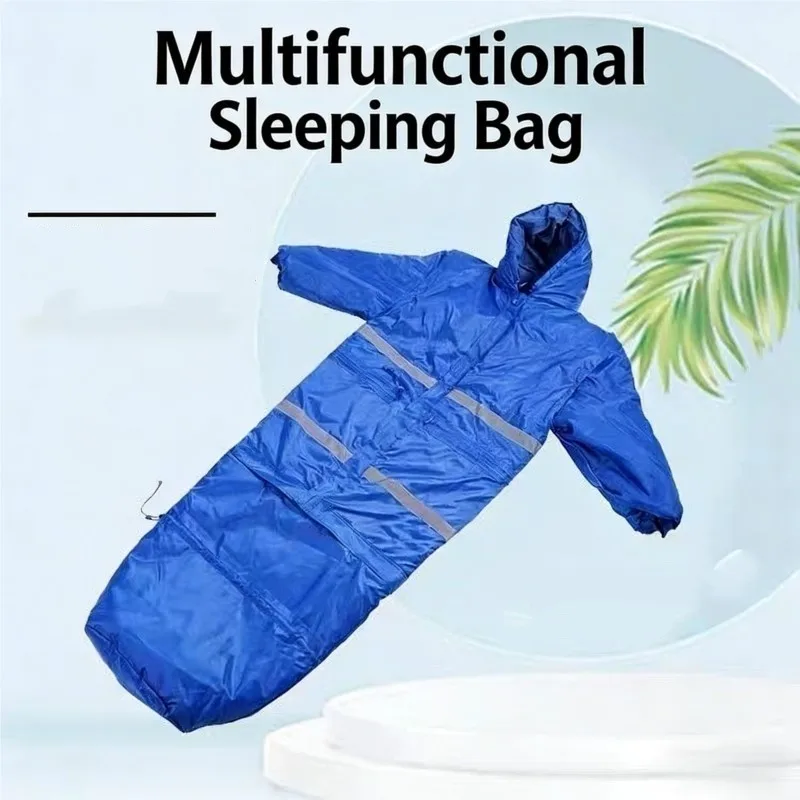 

Adult Waterproof Multifunctional Warm Sleeping Bag Coat Cold Protection Outdoor Portable Rainproof Sleeping Bag