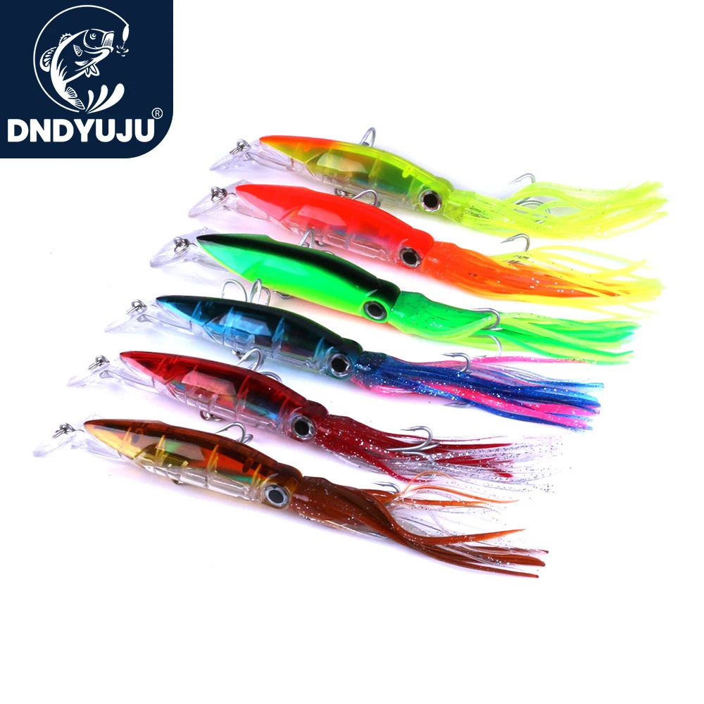 DNDYUJU-Isca Dura para Pesca Artificial, Gancho de Aço de Alto Carbono, Polvo Crank, Tuna Sea Allure Tools, Squid Lure, 14cm, 40g, 1Pc