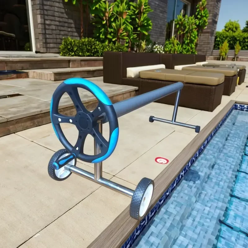 In-ground Pool Cover Reel W/ S.S. Frame Swimming Pool Accessories
