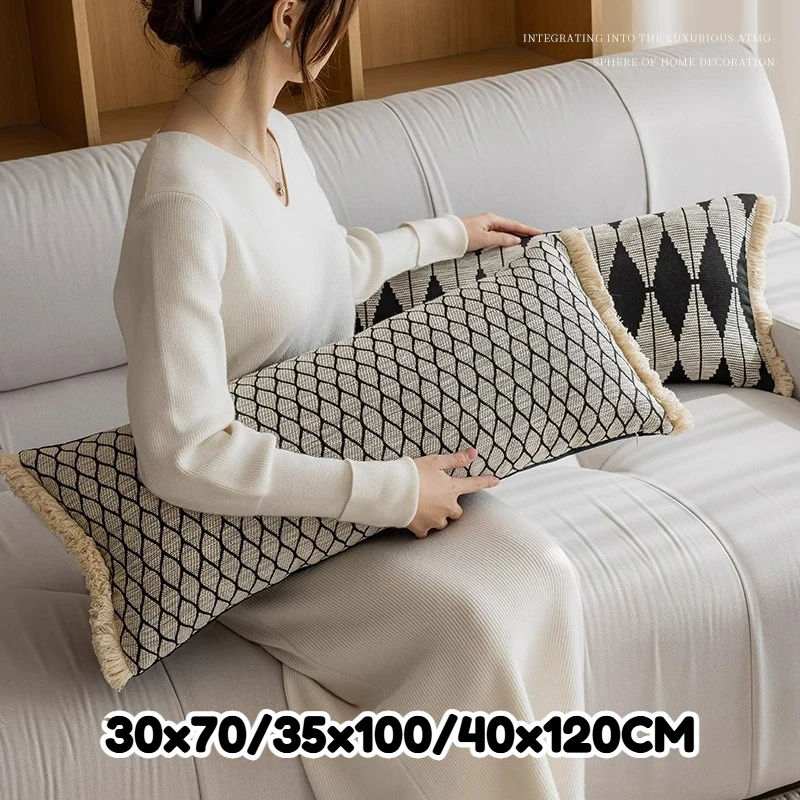 30x70/35x100/40x120CM Large Size Throw Pillow Cover Minimalist & Premium Waist Cushion Cover Decor Home Decorative Pillowcase