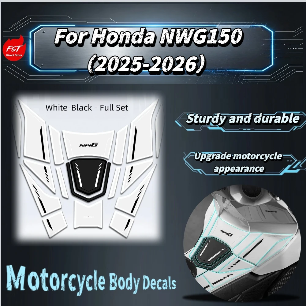 For Honda NWG150 2025‑2026 High‑Elastic Rubber Tank Sticker Sun‑Proof Paint Protection Decor Film Mod Accessories
