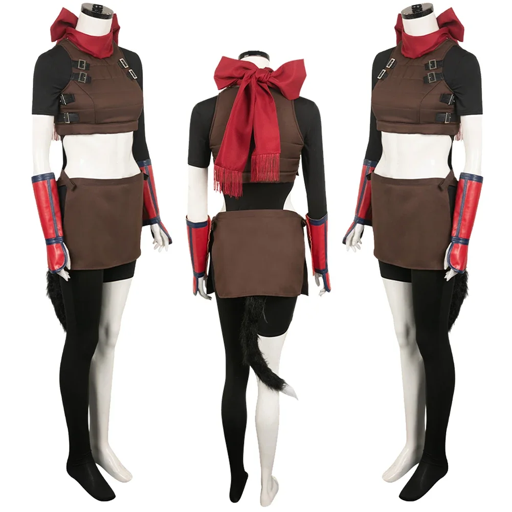 Izutsumi Cosplay Parrucche Fantasia Vestito Anime Dungeon Travestimento Costume Sciarpa Coda Donne Adulte Halloween Gioco di Ruolo Vestiti