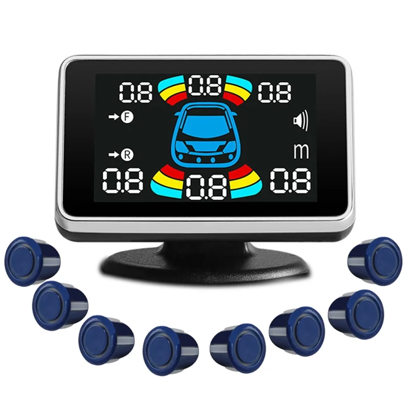 

8 Parking Sensor Parktronic Car Automobile Reversing Radar Electronics Rear Auto Detector Backing Assistance Buzzer D