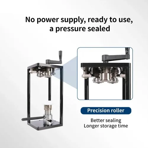 Nicro Hot Sale Manual Rotation Commercial Can Sealer Machine for Milk Tea Drink PET Can Save Electricity Smart Kitchen Tools