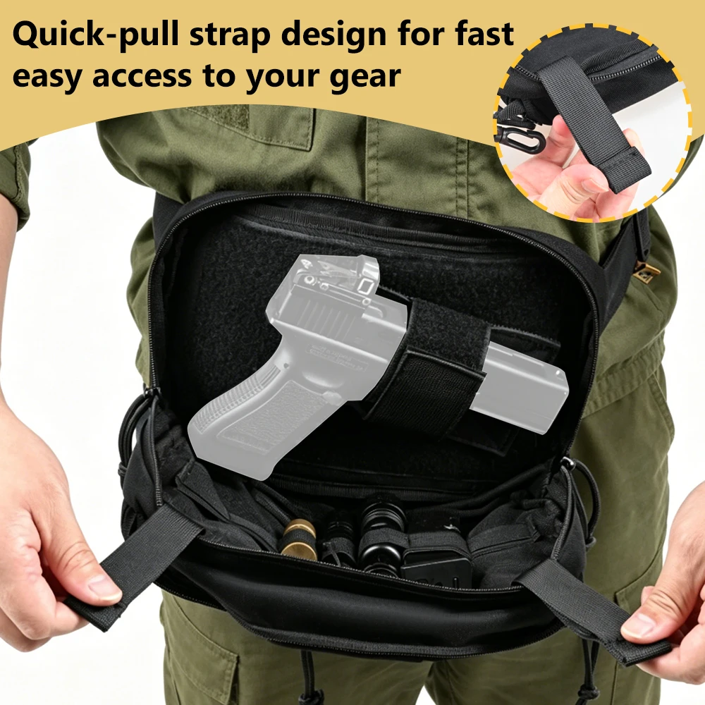 Tactical Pistol Waist Bag CCW - Edc Carry Fanny Pack 评论和价格