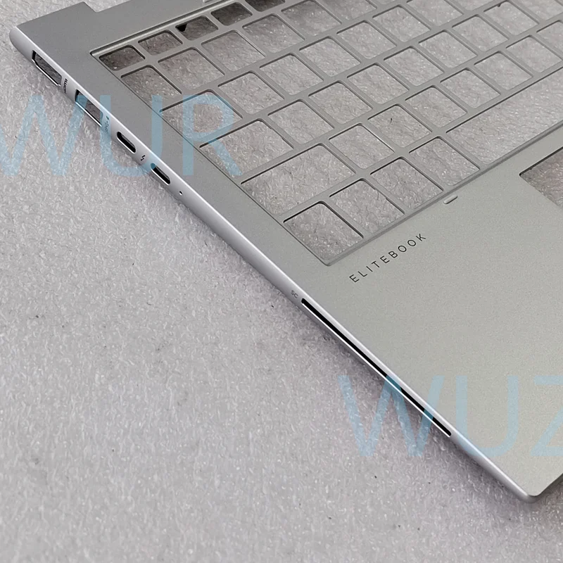 New Original Laptop Keyboard Case For HP x360 830 g9 C Case Keyboard Case Fingerprint Hole Silver Metallic