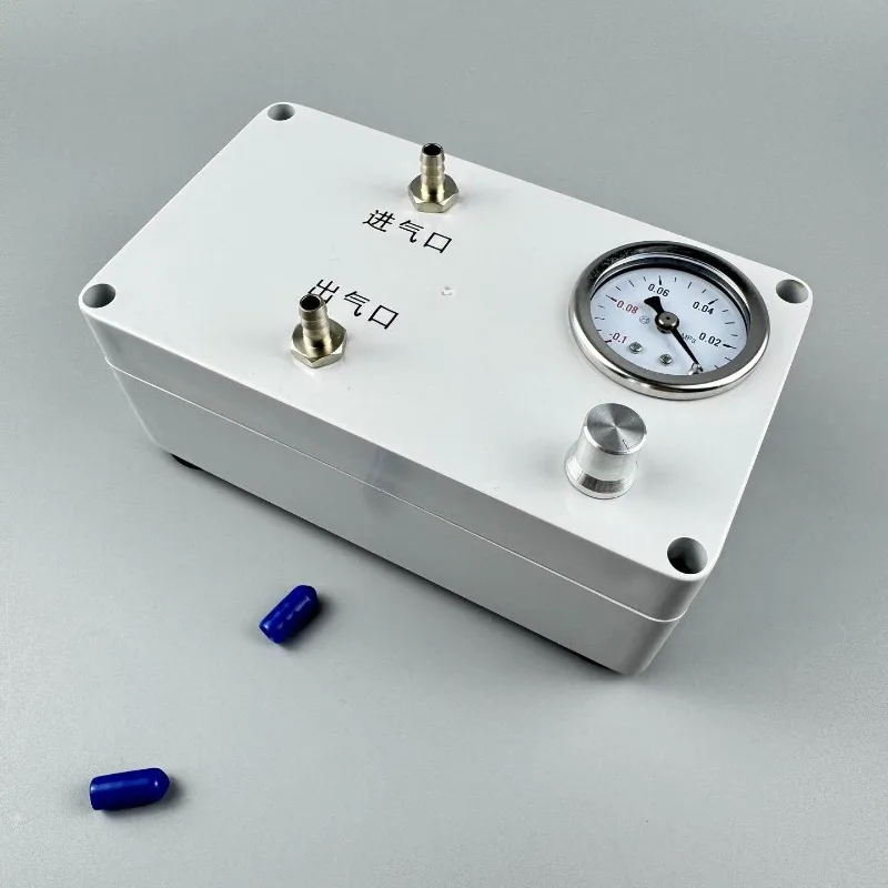Electric Vacuum Pump for Lab Use with Pressure Gauge Liquid Extraction Gas Sampling Defoaming Negative Positive Pressure
