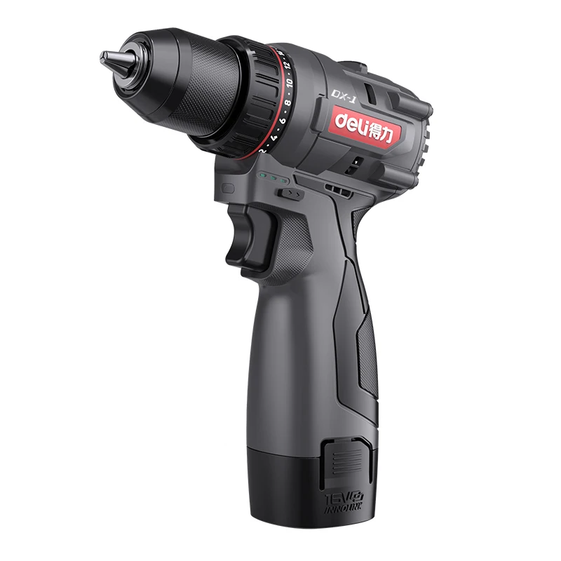 16V Cordless Drill Driver 45N.m Torque 20-Speed Adjustable 10mm Chuck Lithium Battery Power Screwdriver Hand Drill for Home DIY