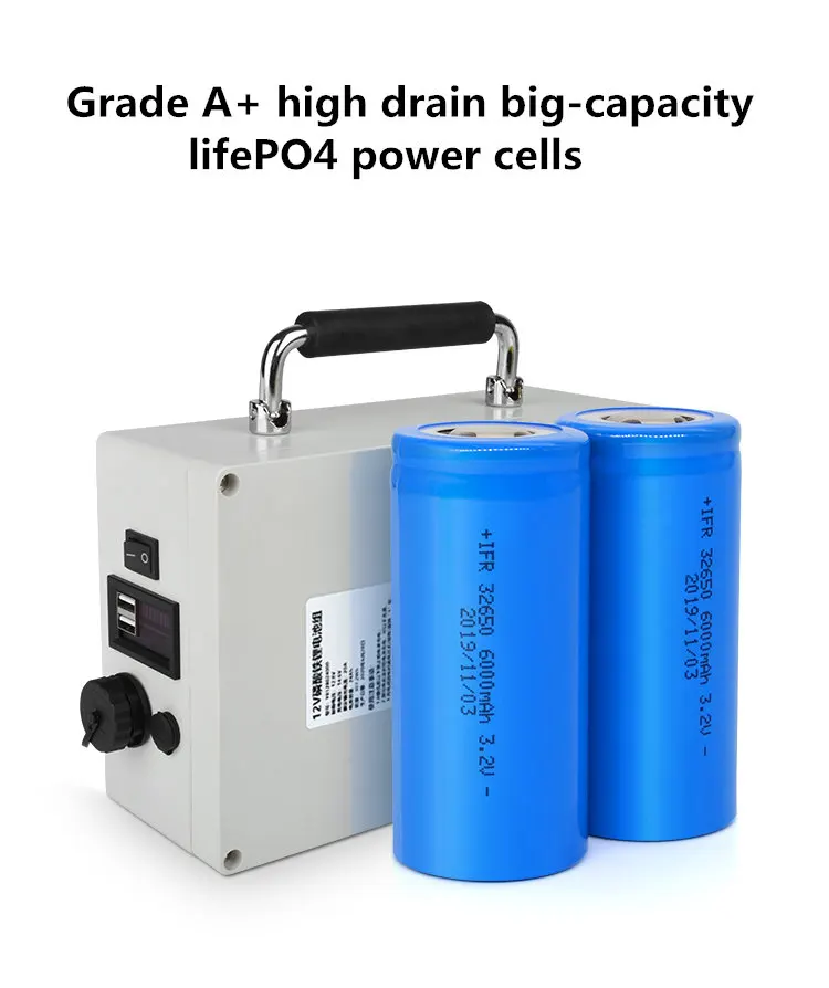 High Drain 12V 14V 12AH 72AH LiFePO4 Battery for Electric Tools,Lights,Motor,Replace Lead-acid Outdoor UPS Emergency Power Bank