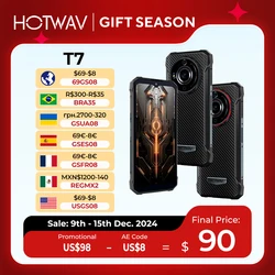 [World Premeire] HOTWAV T7 Rugged Smartphone 6.52'' HD+ Ultra Thin 6280mAh Battery MobilePhone 21MP Rear Android 13 Cellphone