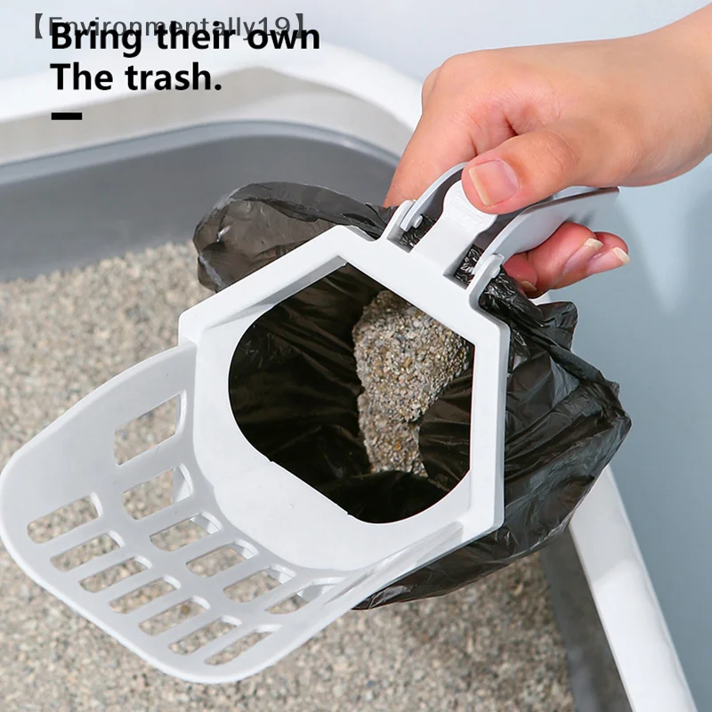 Recogedor de basura para gatos, pala para gatos, autolimpieza para bandeja de inodoro, herramienta de limpieza, suministros para mascotas
