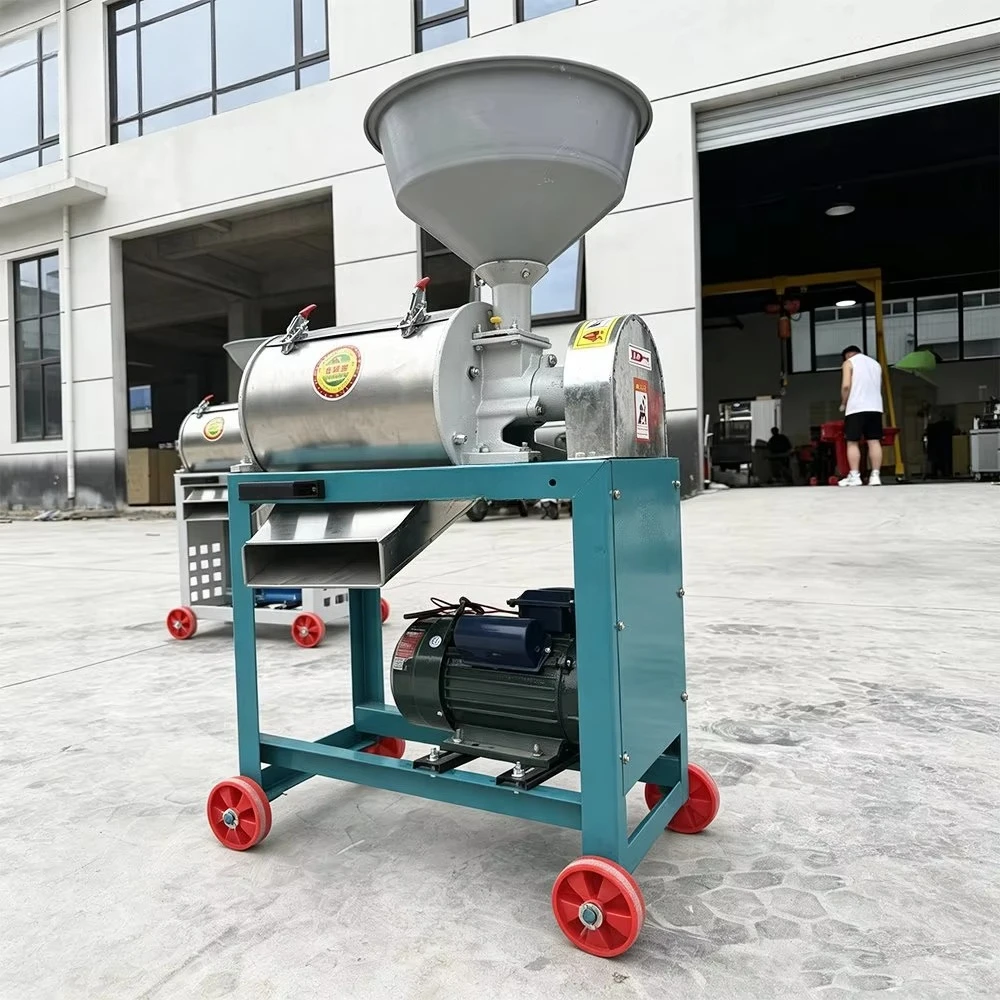 Small Electric Flour Milling Machine With Bran Separator for Wheat Corn and  Grain Processing