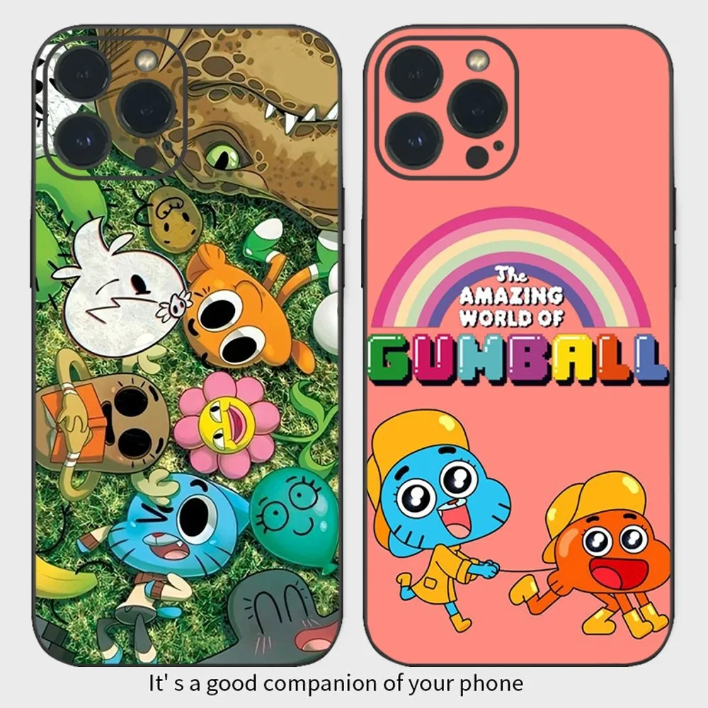 Incrível mundo de g-gumball capa de telefone para iphone15 14 13 12 mini 11 pro xs max x xr se5 6 7 8 plus capa de silicone macio