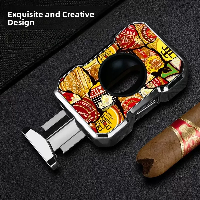 Cuban Cigar V-Notch Sharp Stainless Steel Blade Double-Sided Exquisite Creative Shape V-Cut Cigar Scissors Premium Quality