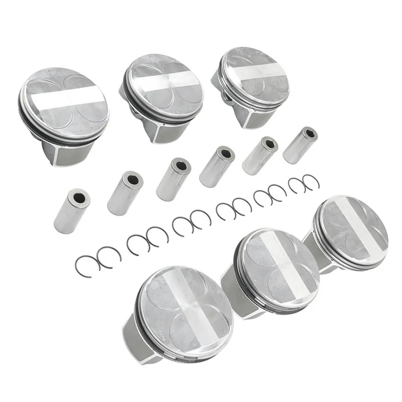 

6 Pcs Pistons & Rings Accessories Kit 2720303717 2720304017 A2720301018 For Mercedes Benz E-CLASS M272 CL203 S204 W211 S211 W212