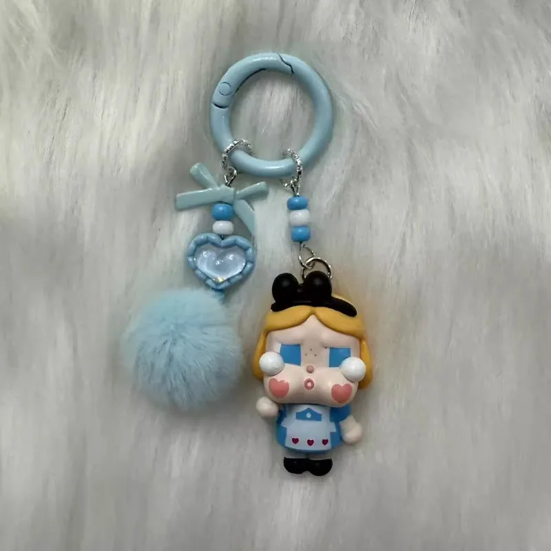

New Mini Crybaby Keychain Cute Cartoon Three-dimensional Doll Cell Phone Backpacks Decoration Pendant Charms Car Key Chain Gifts