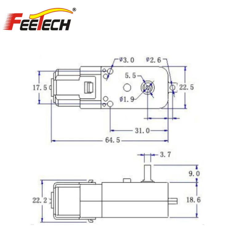 2PCS DC 3-6V Mute Low Current L130 Reduction Motor 50 Turn95 Turn DC Gear Motor Miniature Motor For Early Education Machine Smar