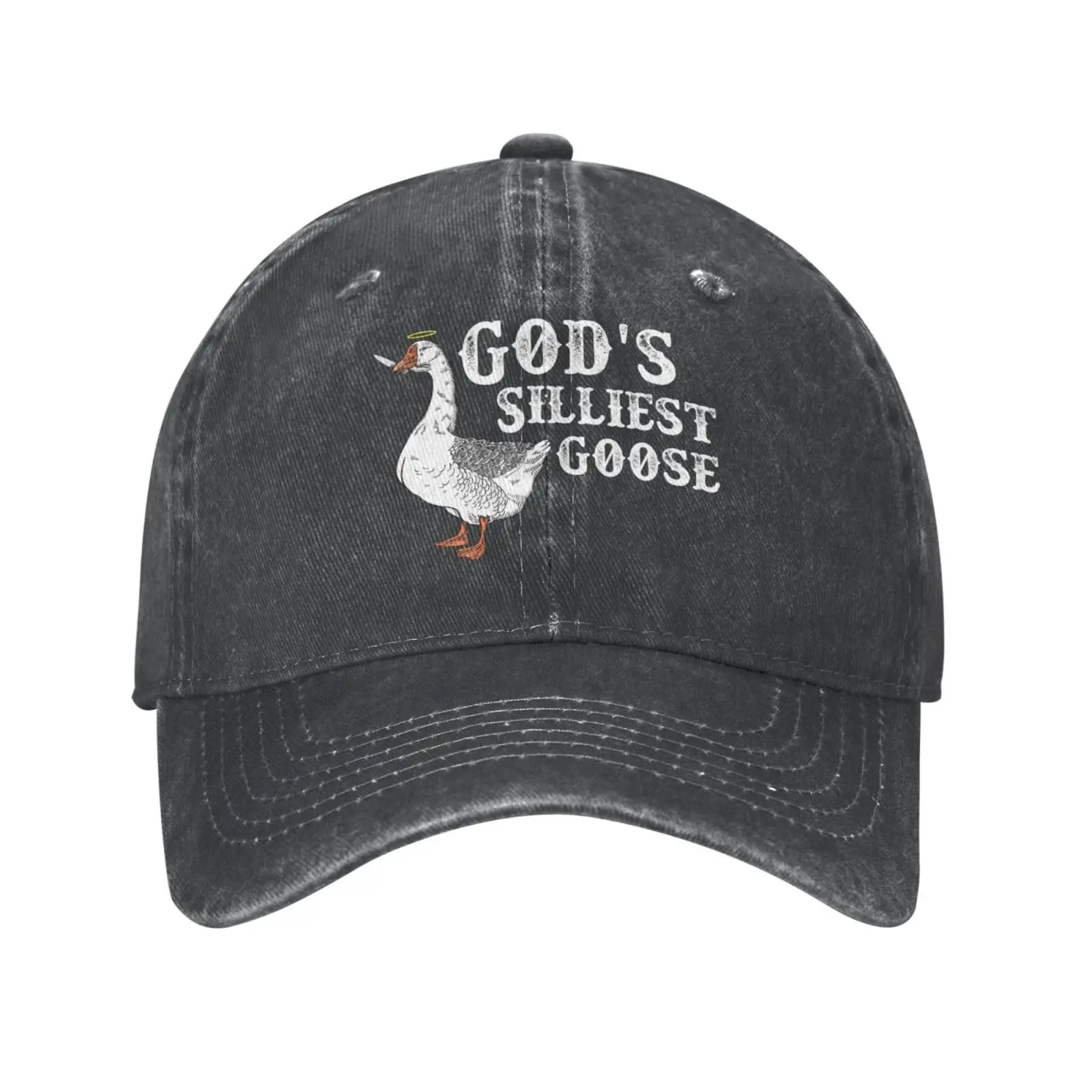 Funny Goose Hats Women Baseball Cap with Design Hat Classic Washed Cotton Dad Caps