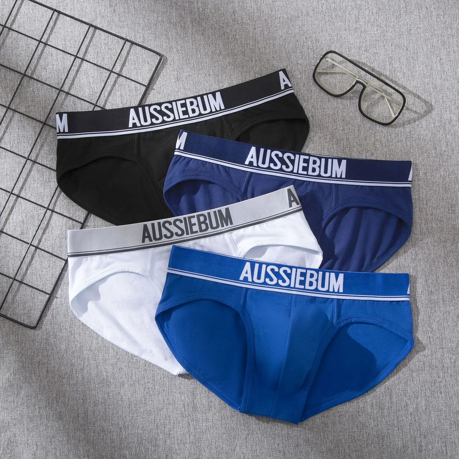 New aussiebum briefs pure cotton low waist comfortable breathable youth trendy briefs