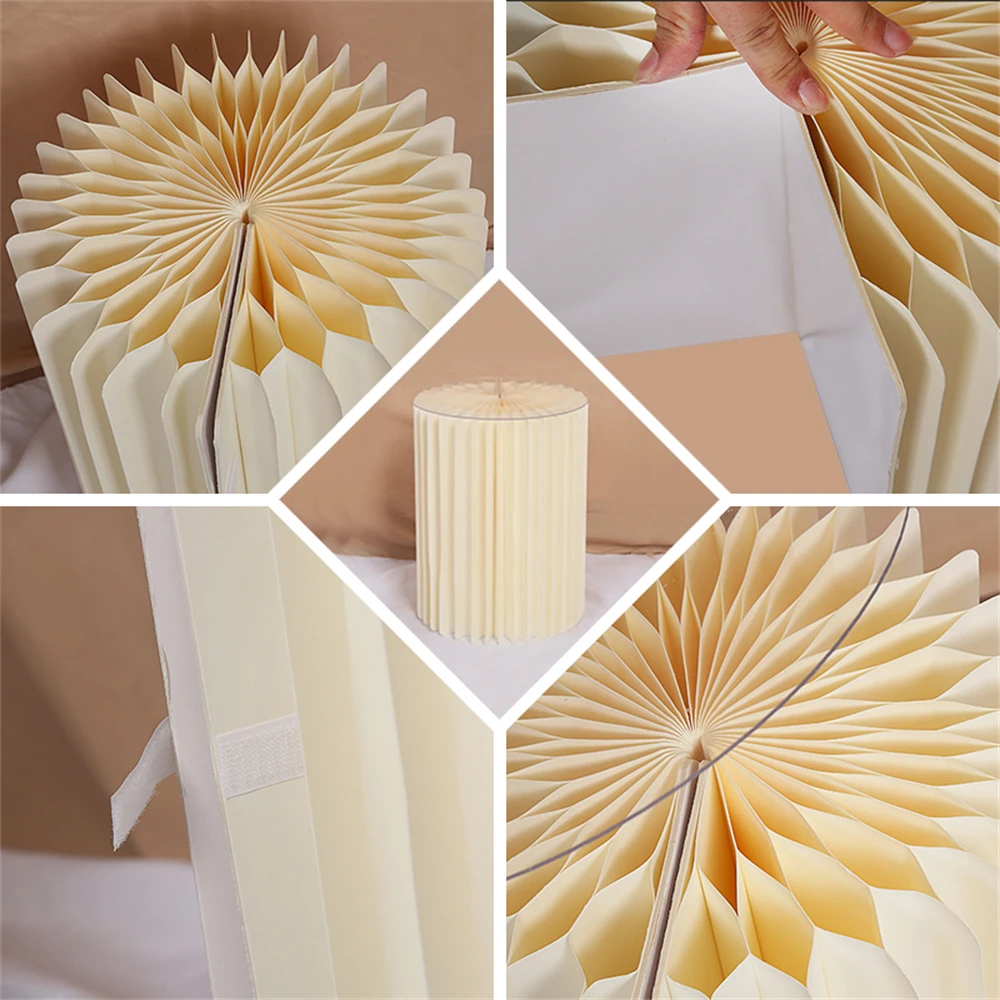 Wedding Folding Cylindrical Paper Exhibition Stand Dessert Stand Decoration Shopping Showcase Birthday Party Decoration Supplies