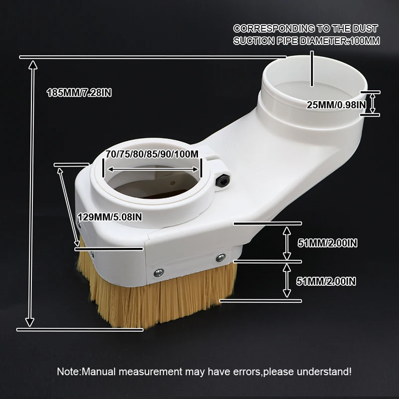 Imagem -02 - Cnc Spindle Dust Cover Coletor de Sapatos Escova de Proteção contra Poeira para o Eixo Motor Router 70 mm 75 mm 80 mm 85 mm 90 mm 100 mm