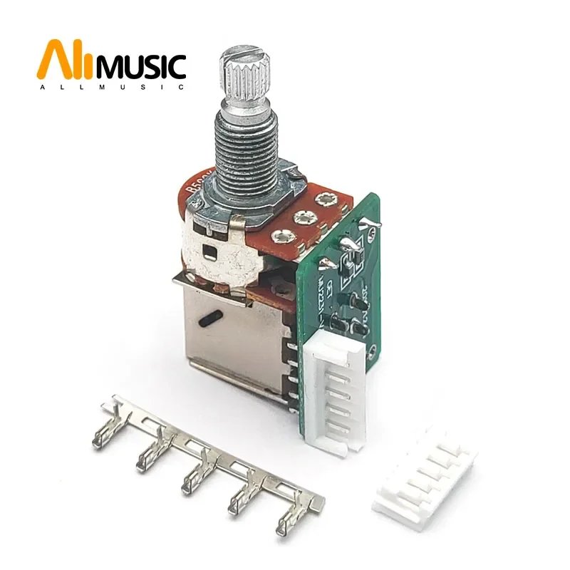 6Pcs Guitar Push Pull Potentiometer B500K Pre-wired with PCB Coil Split Function Prewired Pots