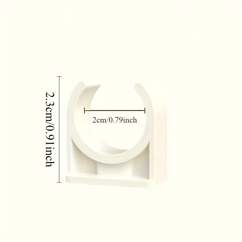 10pcs Leak-Proof Water Pipe Securement, Hose Brackets with 20mm Inner Diameter, Durable and Easy Installation