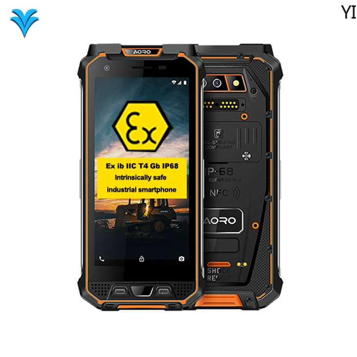 IP68 Rugged Android Intrinsically Safe Cellphone Camera Zone 2 Smartphone Telefone ATEX Miners Explosion Proof Mobile Phone