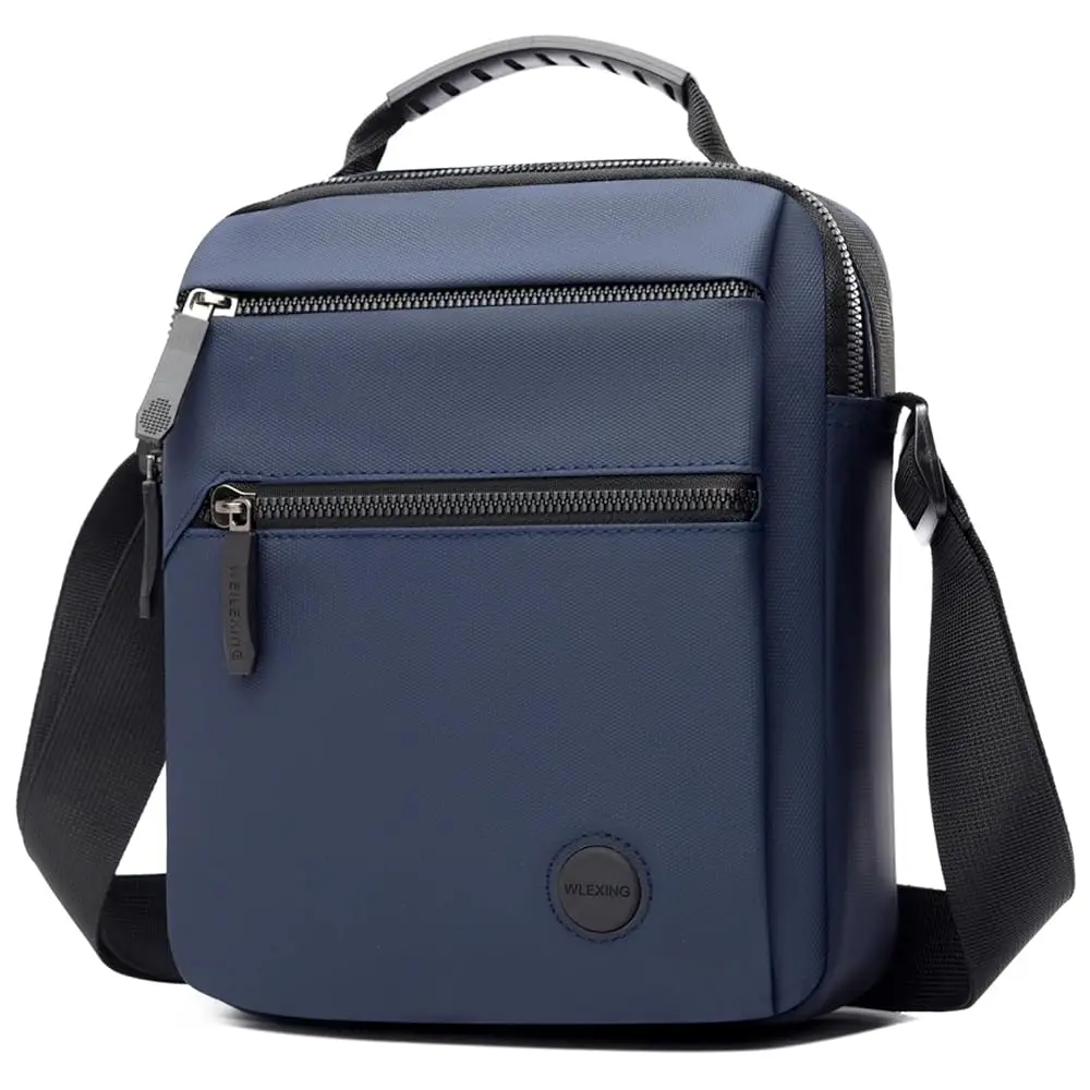 

Small Messenger Bag for Men Women,Anti Theft Crossbody Shoulder Bag for Men Adjustable Strap Water Resistant