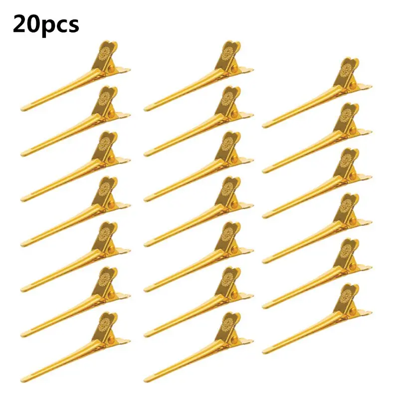20Pcs/Set 1.97 Inches Salon Dividing Duck Bill Clips Multicolor Metal Hairdressing Sectioning Non-Slip DropShipping