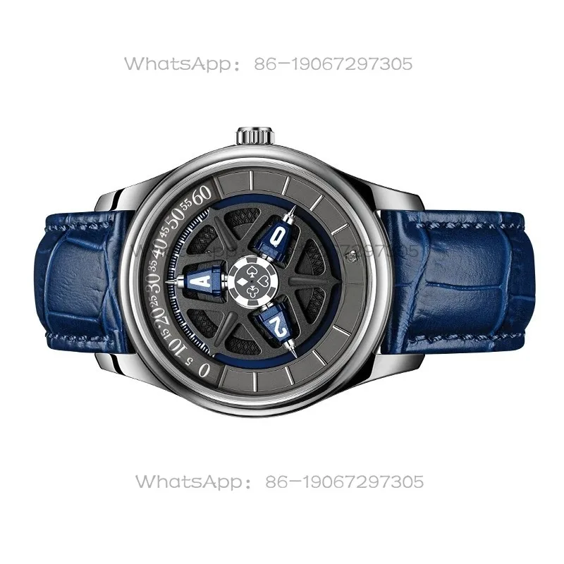 xsadutomatic Mechanical Watch Men's Personalized Small Dial Star Wheel Watch, Gift Box