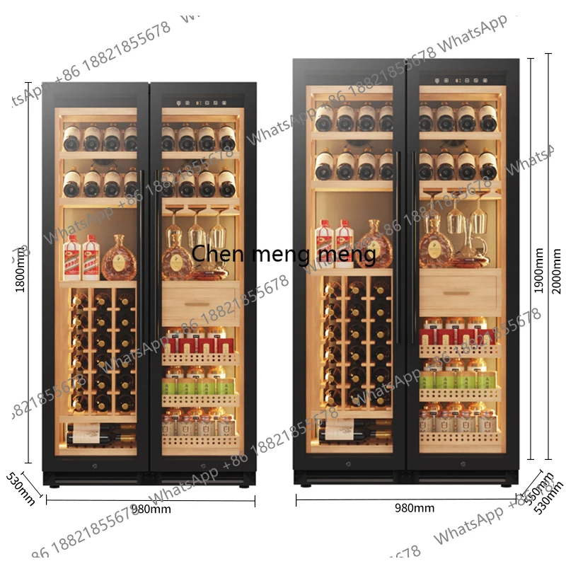 

Household and commercial embedded wine cabinet Living room constant temperature fresh-keeping refrigerated wine cabinet