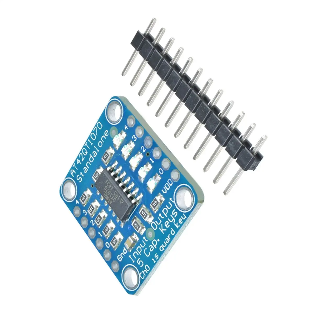AT42QT1070 Touch Sensor Breakout Board 5-Key Capacitive Touch Pad DIY Electronic Indicator Multiple Capacitive Sensing