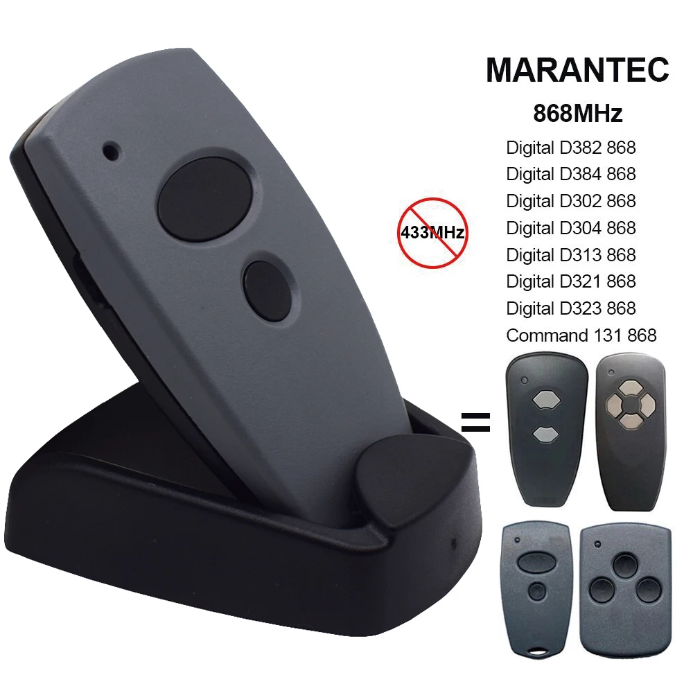 

MARANTEC Digital 302 304 382 384 313 321 323 131 868 Garage Door Remote Control 868.3MHz Clone Gate Remote Control Duplicator