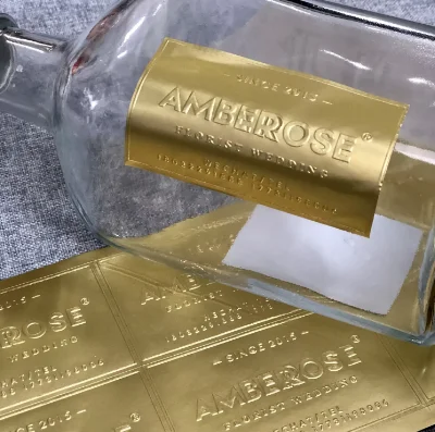 Custom High Quality Stickers The Special Texture Embossed Self Adhesive Packaging Labels Stickers for Packaging