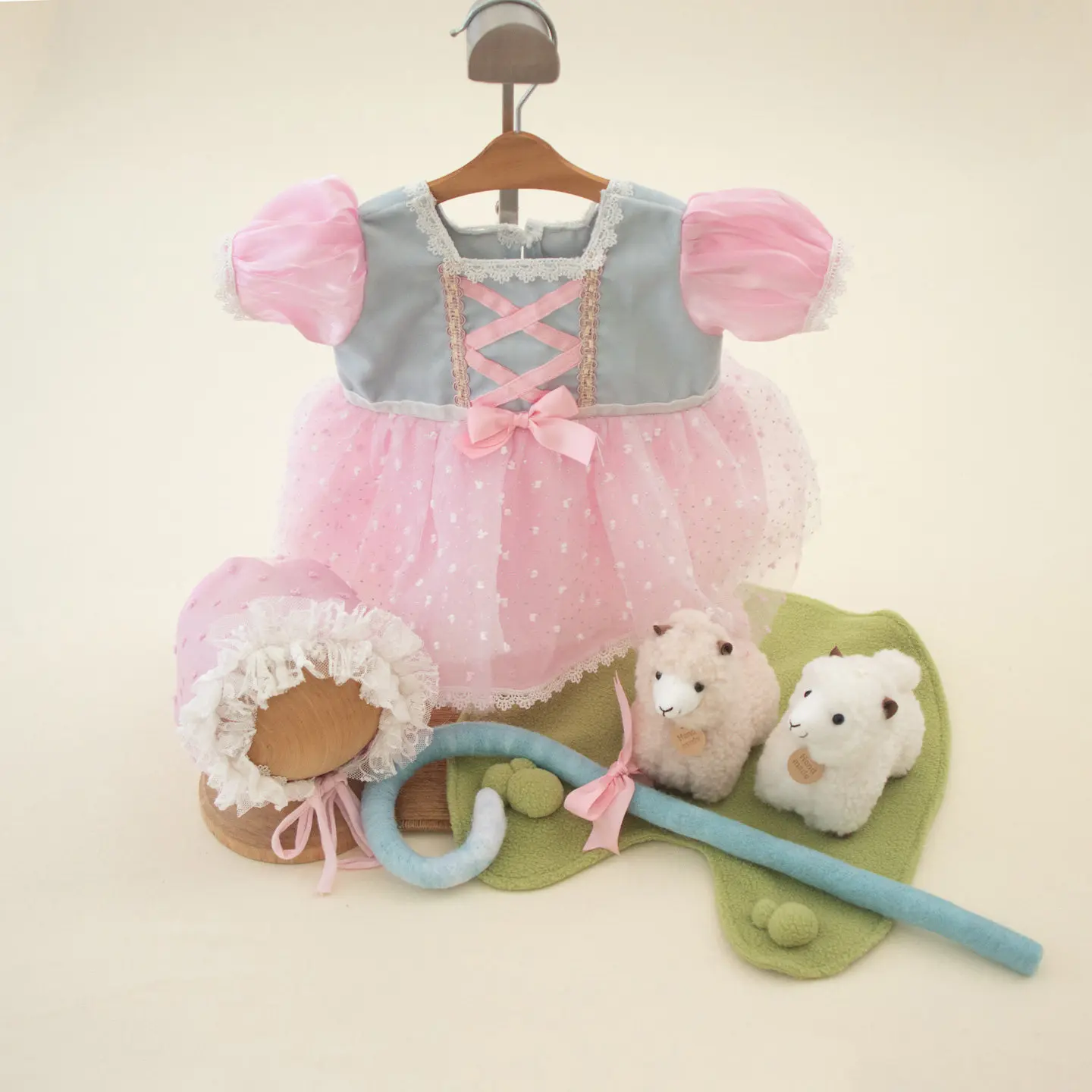 ❤️-ropa-para-fotografia-de-recien-nacidos-gorro-vestido-baston-muneca-de-cordero-accesorios-para-fotografia-de-bebes-en-estudio-conjunto-de-6-piezas-ropa-y-atuendos-para-ninas