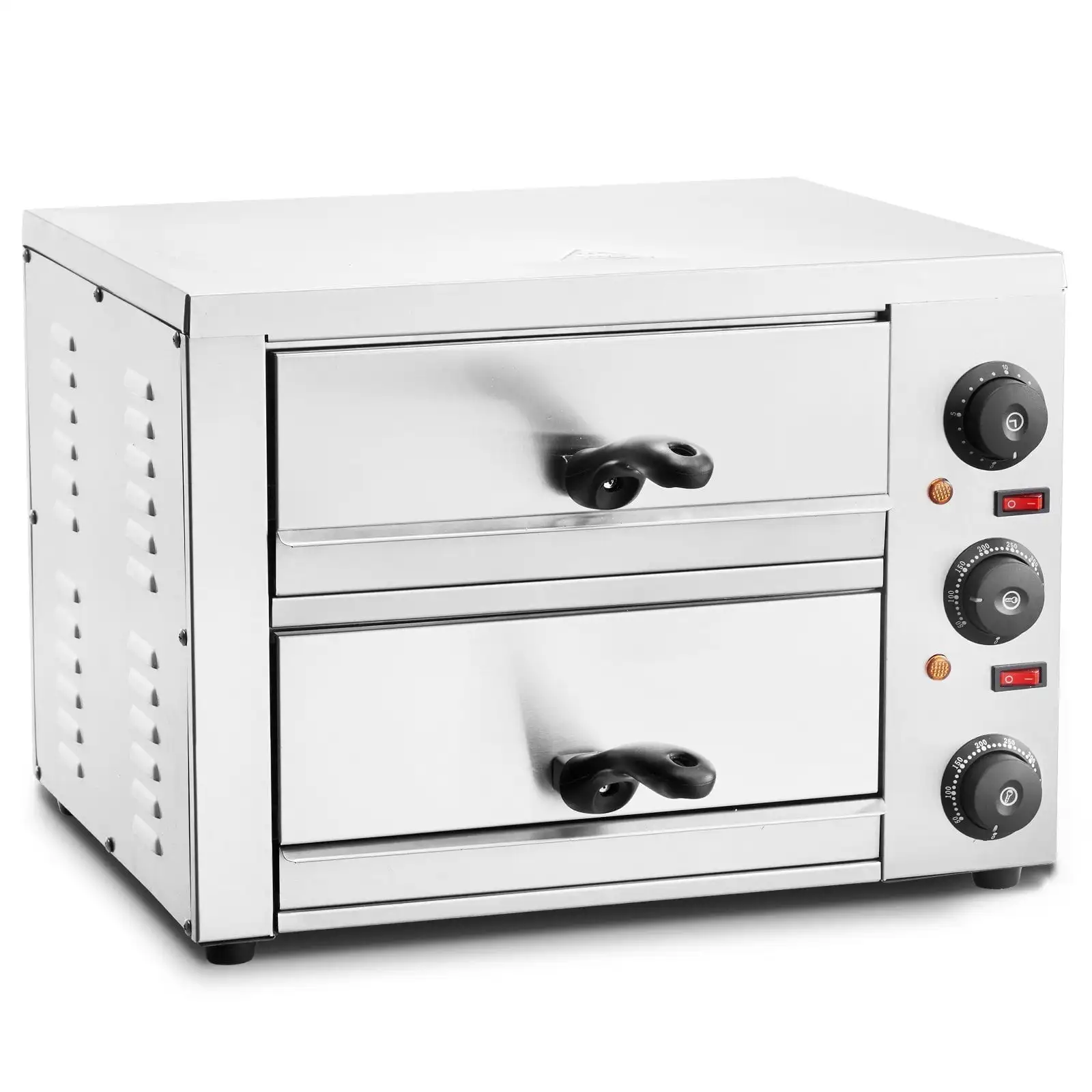 

Electric Countertop Pizza Oven 12" Adjustable Temperature 0-120Min Timer